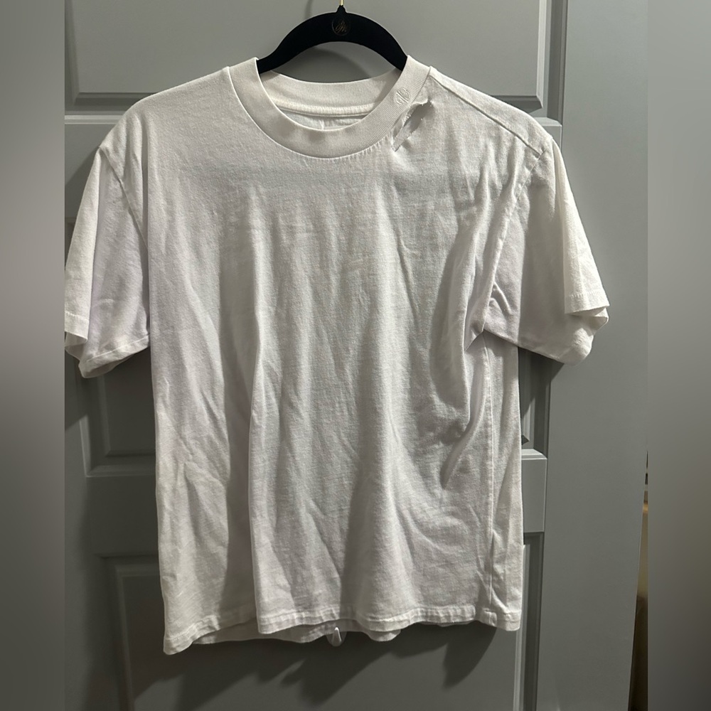 Anine Bing Monogram Collar Tee